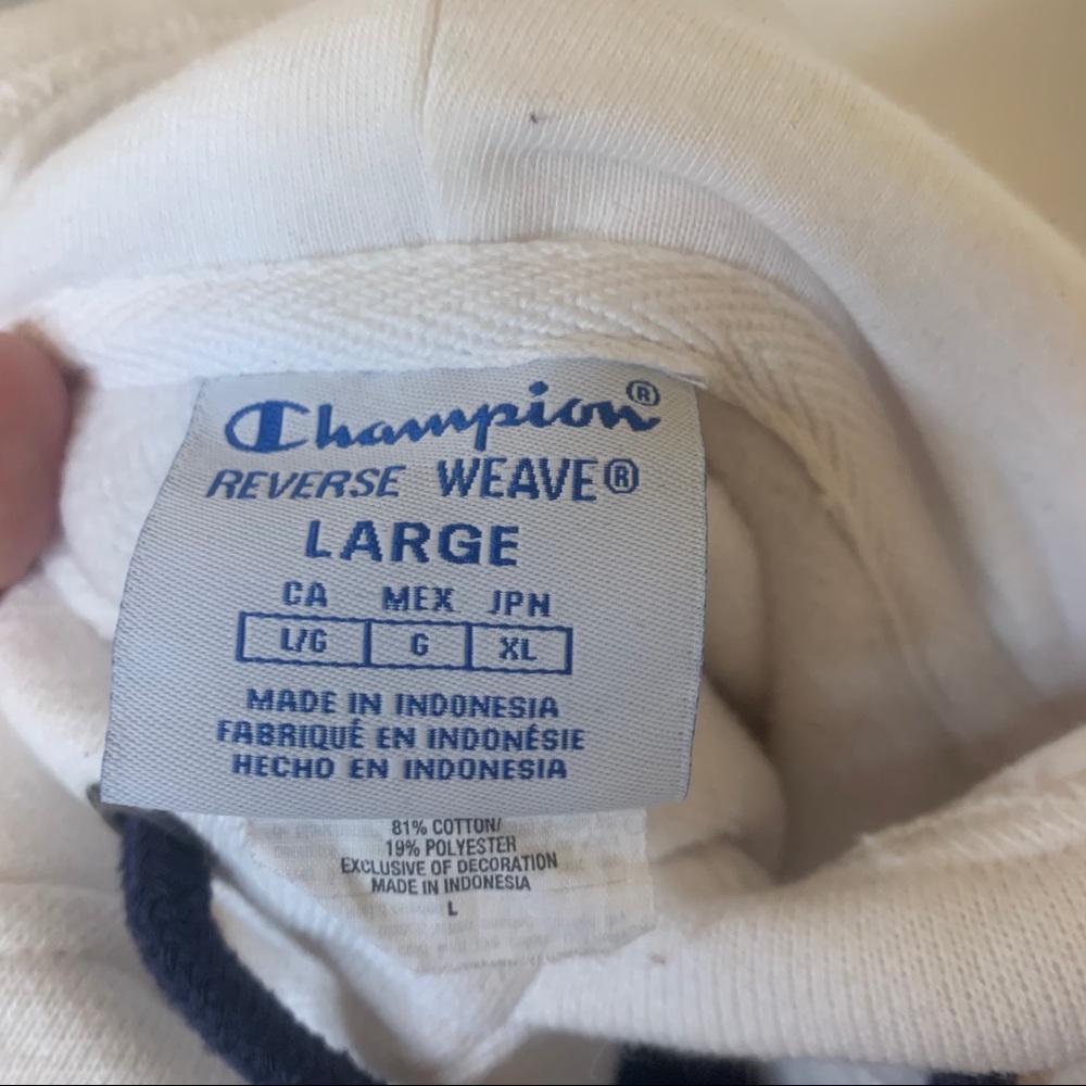 Champion reverse weave red white &blue crop hoodie - Picture 11 of 11